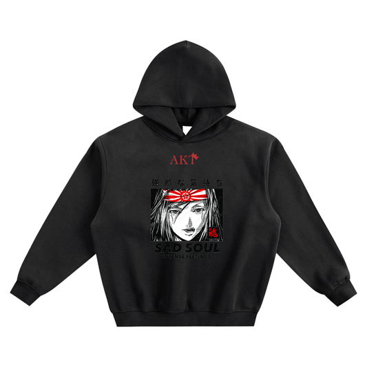 Fleeced Boxy Graphic Hoodie