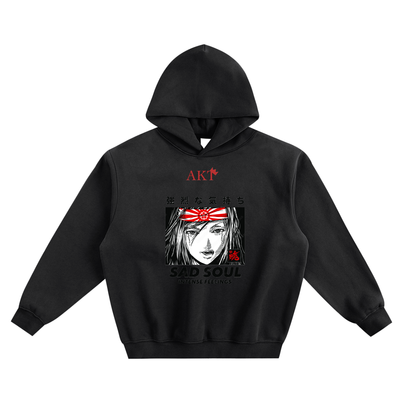 Fleeced Boxy Graphic Hoodie