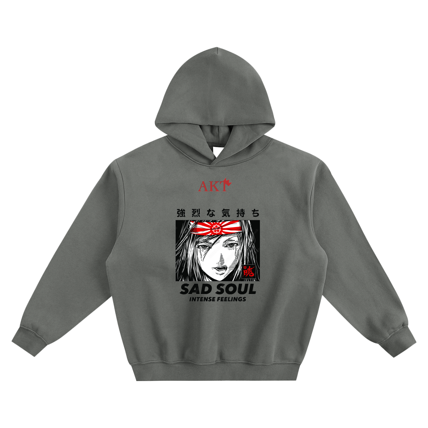 Fleeced Boxy Graphic Hoodie